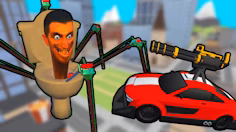 Cars vs Skibidi Toilet